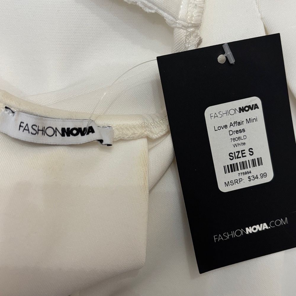 NWT FASHION NOVA white minidress - Picture 8 of 8